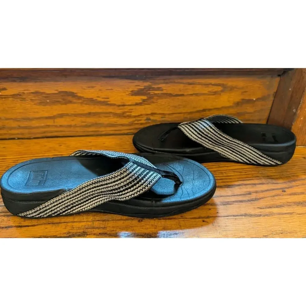 FitFlop Surfa sandals Women's Shoes Size 10.5-11 Black
